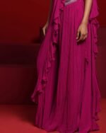Women Embellished Pre-stitched Saree - Image 5
