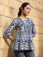 Regular Fit Tops Women Printed Shirt Top Women | Tops Women Stylish Latest | Office Wear Tops Women | Cotton Blend Tops Women | Women's Top | Girls Top Women's - Image 3