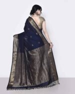 Women Zari Woven Saree with Tassels - Image 3